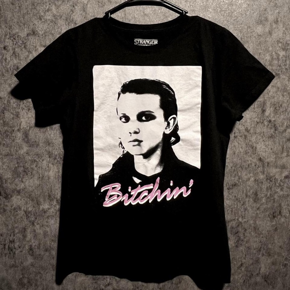 Black Stranger Things Eleven Graphic Tee